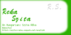 reka szita business card